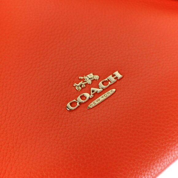 NWT Coach Turnlock Refined Pebble Leather Bucket Tote Watermelon - Picture 11 of 13